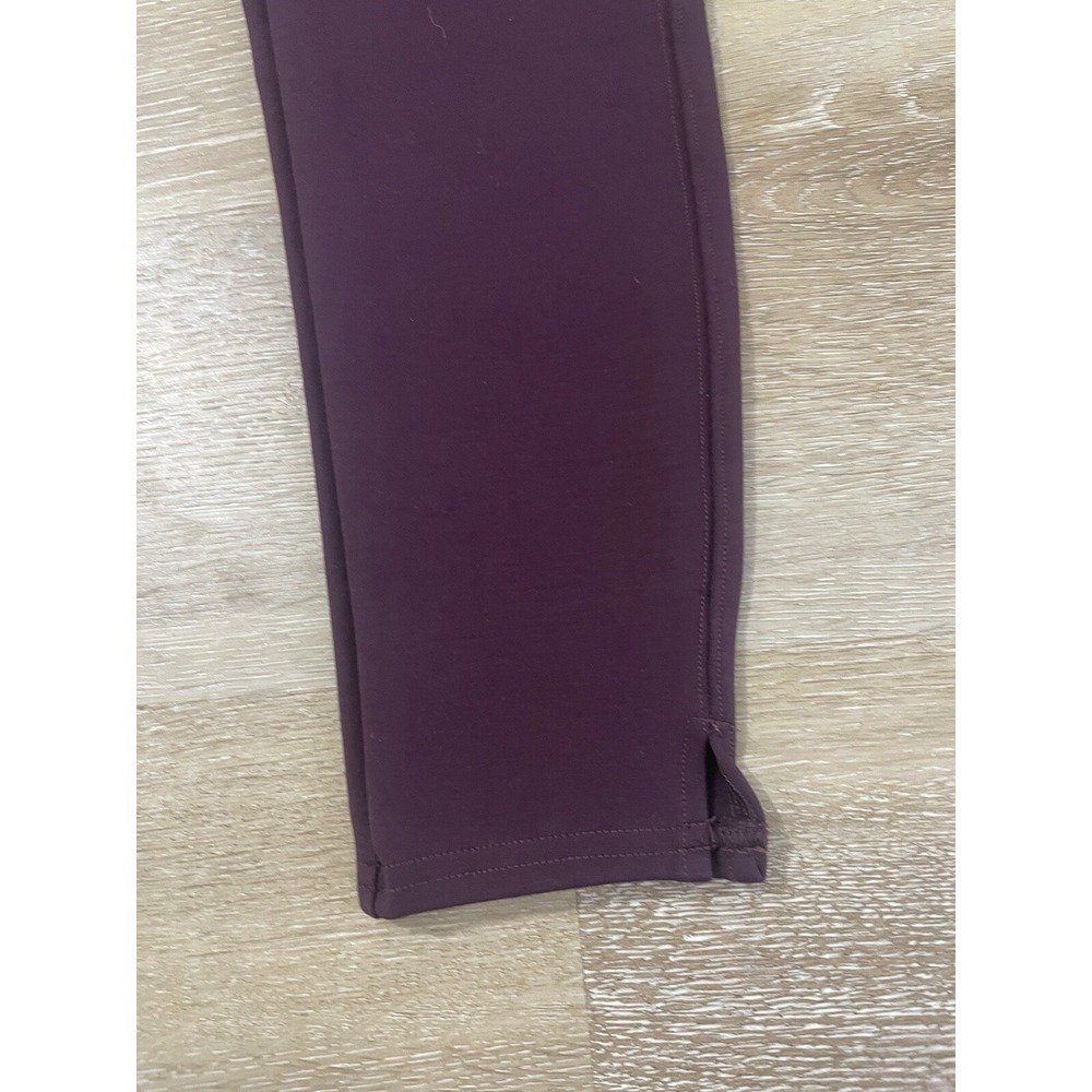 Spanx Ankle Length Ponte Hem Slit Leggings Tall Brandywine Small A370039 - Picture 4 of 12